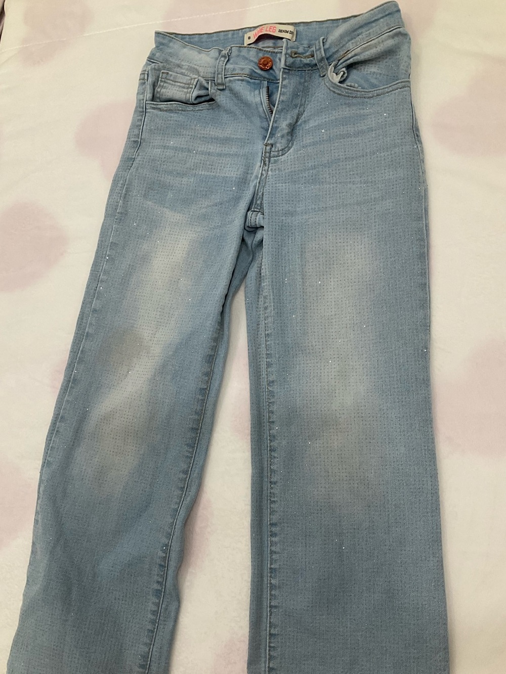 Light Blue wide leg kids jeans
